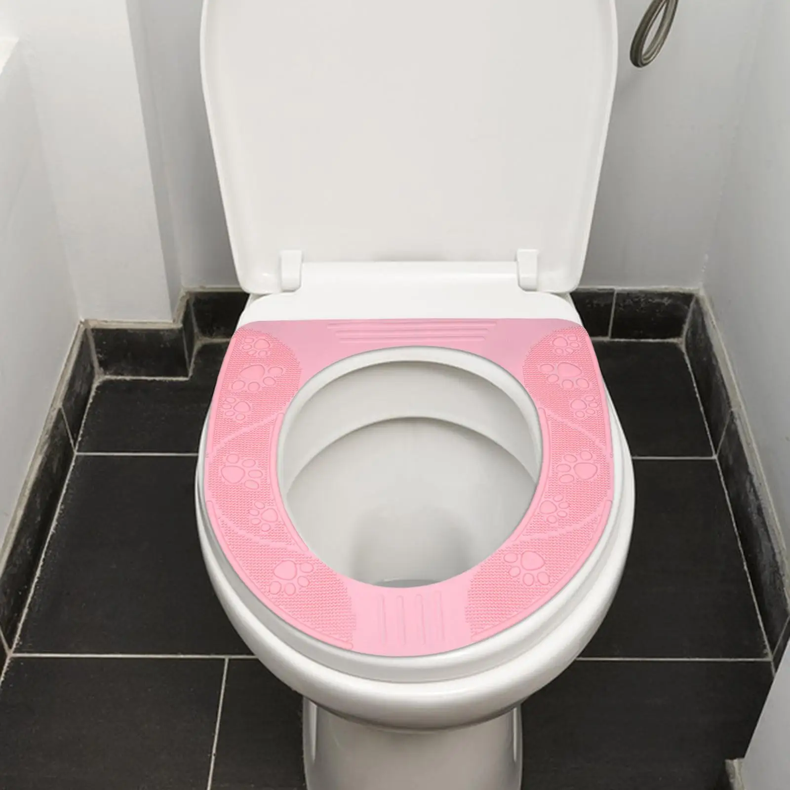 

Toilet Seat Cover Universal Waterproof Suction Silicone for Household Home