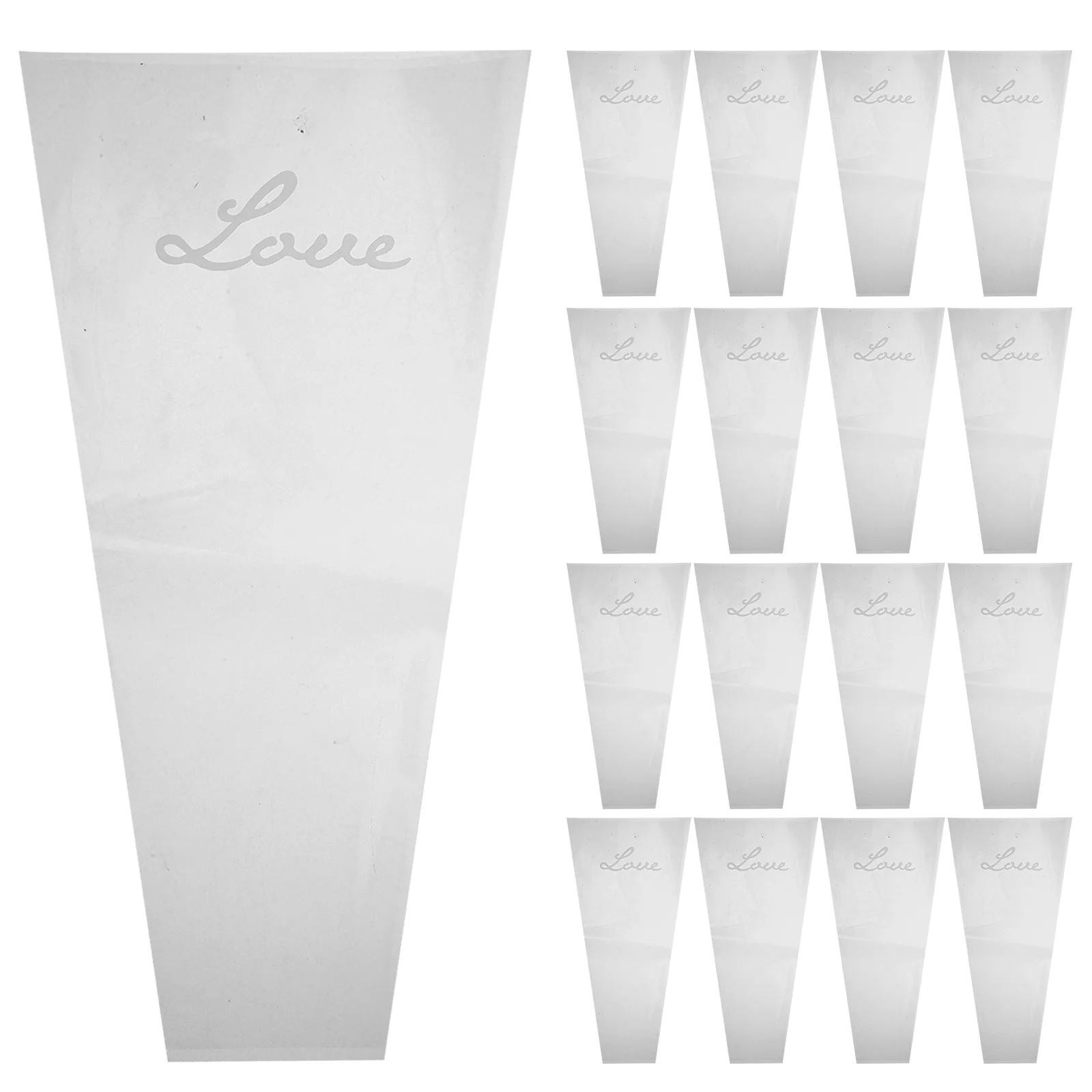 

Flower Bouquet Wrapping Floral Packagingarrangement Sleeve Rose Clear Gift Transparentflorist Cellophane Packing Paper Sleeves