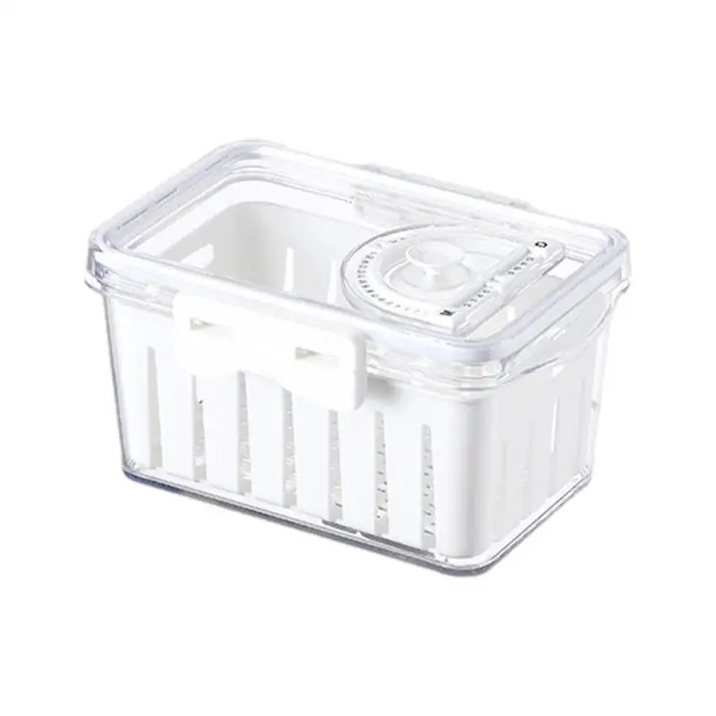 

Fridge Food Storage Container With Lid Plastic Fresh Produce Saver Keeper For Vegetable Storage Containers With Lid Kitchen Tool