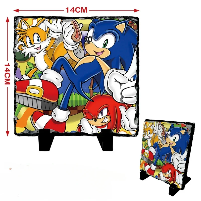 

Slate Painting Around Sonic Cartoon Animation Printing Natural Slate Bluestone Painting Photo Album