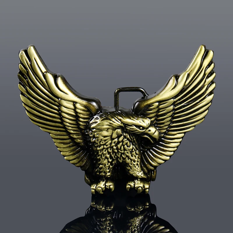 40 мм большая бронзовая Пряжка для металлического ремня с лысовым орлом Западная