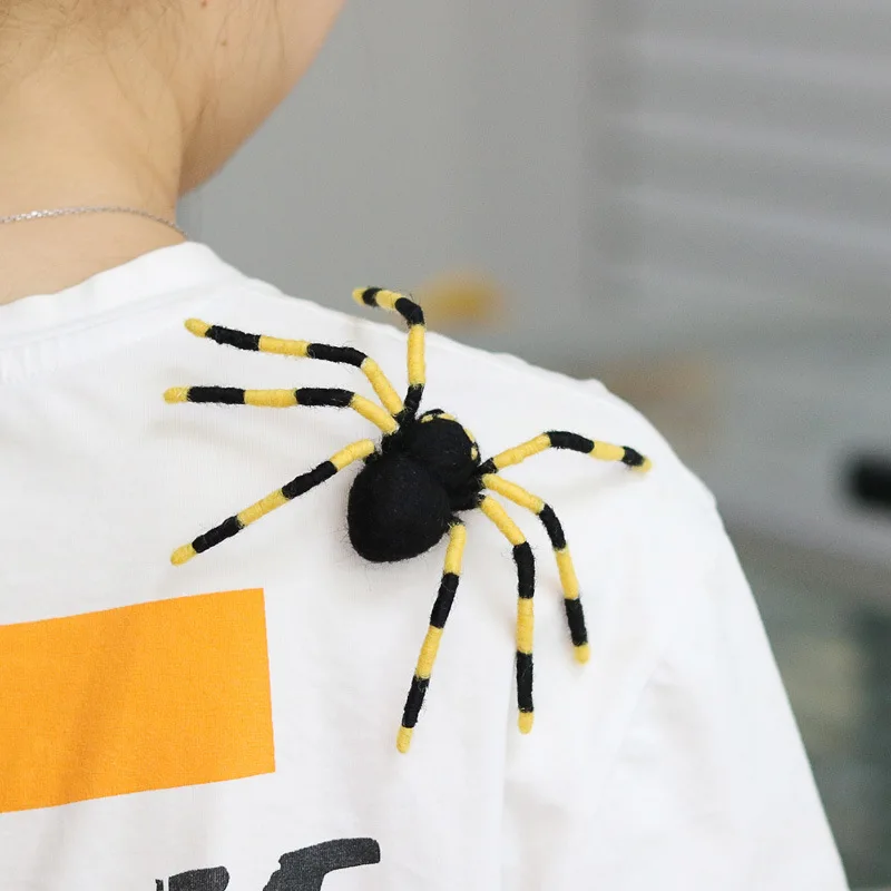 

Spider Doll Diy Poke Fun Couples Cartoon Felt Wool Handmade Doll Couple Material Package Plush Ornament Decor Gift Jewelry