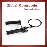 spelab 1 pair 78 22mm motorcycle hand grip with throttle cable handle bar grips for atv quad pit dirt bike motocross racing