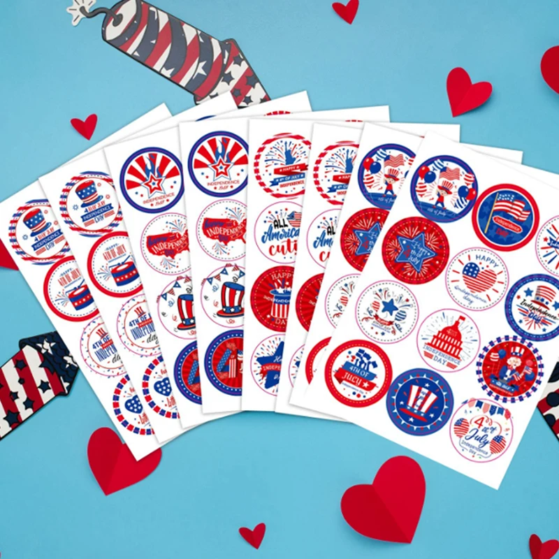 

Клейкая бирка, наклейка, товары вечерние на День независимости 4 июля, Декор, наклейки на День Независимости