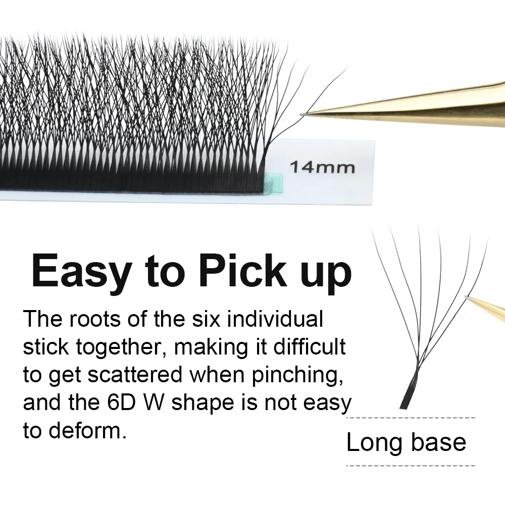 NAGARAKU 6D W автоматическое цветение 6DW Форма готовые вееры наращивание ресниц