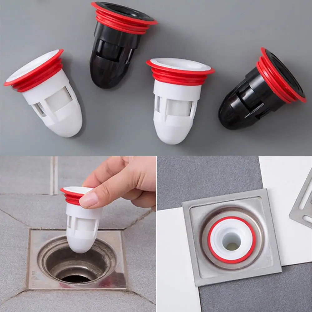 

1pc One Way Valve Toilet Deodorant Floor Drain Bath Shower Floor Strainer Cover Plug Bathroom Insect-proof Anti-odor Drain Cover