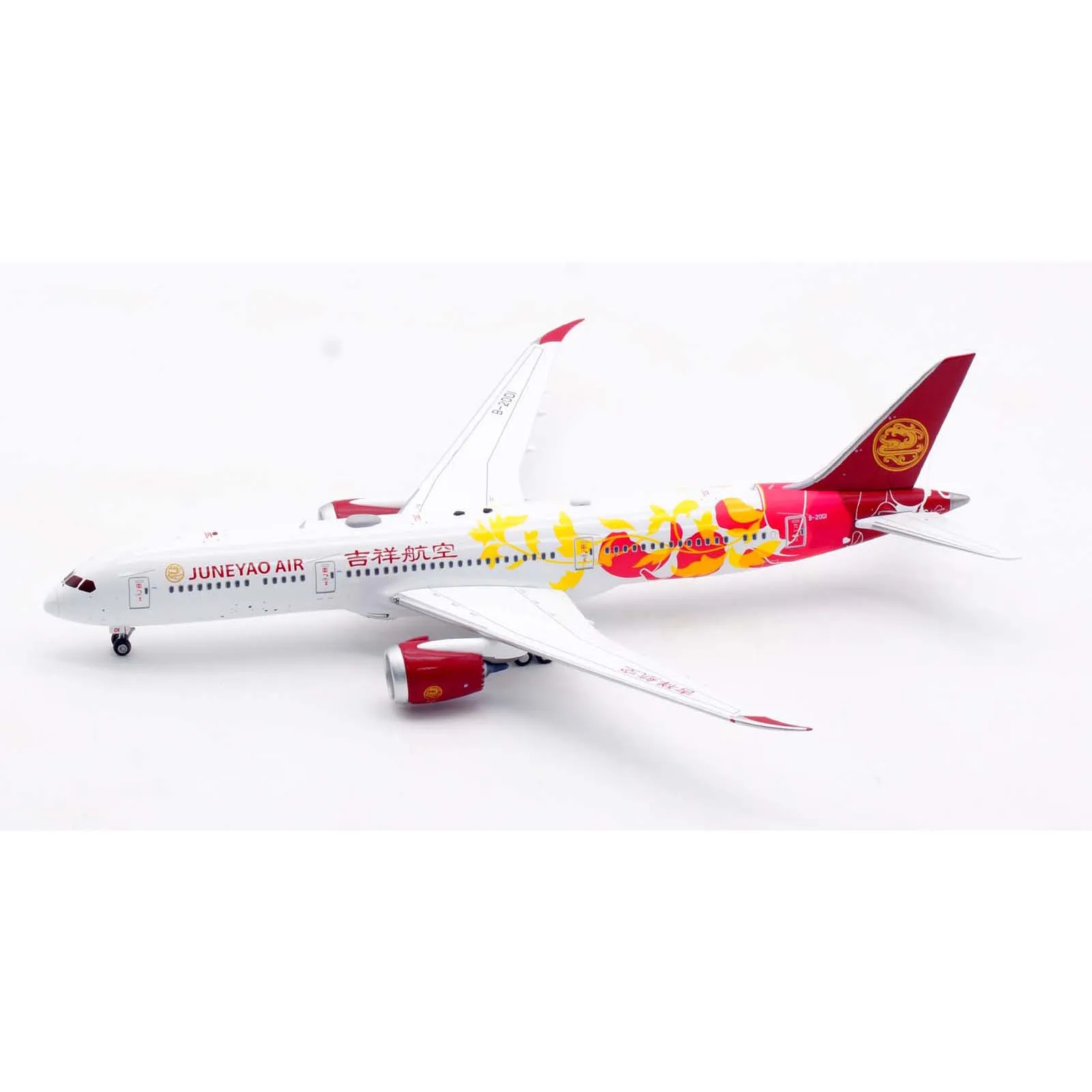 AV4195 коллекционный самолёт из сплава подарок авиация 1:400 Juneyao Air Боинг модель литая