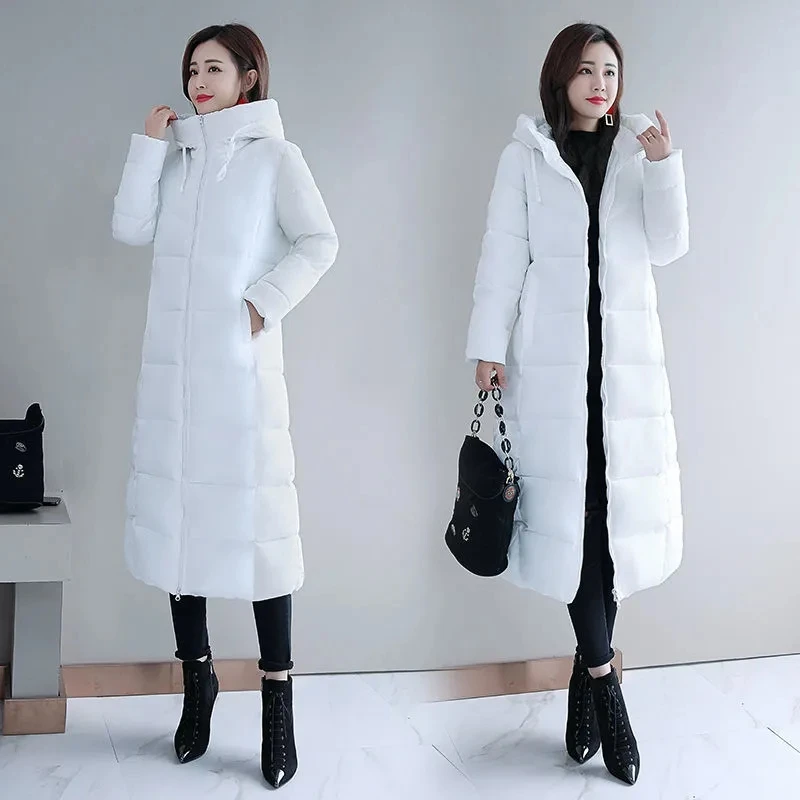 Winter Long Parkas Coats Women Slim Hooded Big Size 5xl Thick Jackets Elegant Warm Chaquetas Cotton Padded Casaco Casual Jaqueta