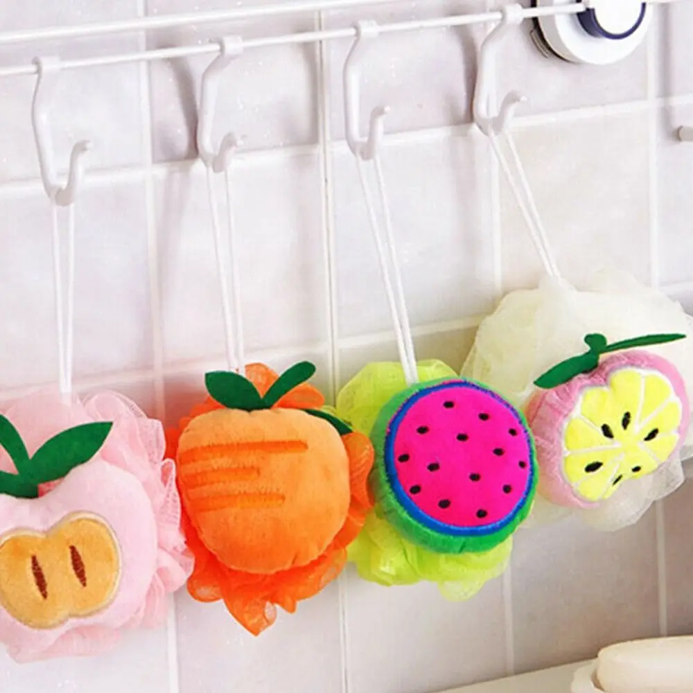 

Body Skin Cleaner Bathroom Bubble Exfoliating Sponge Shower Mesh Puff Bath Body Brush Ball
