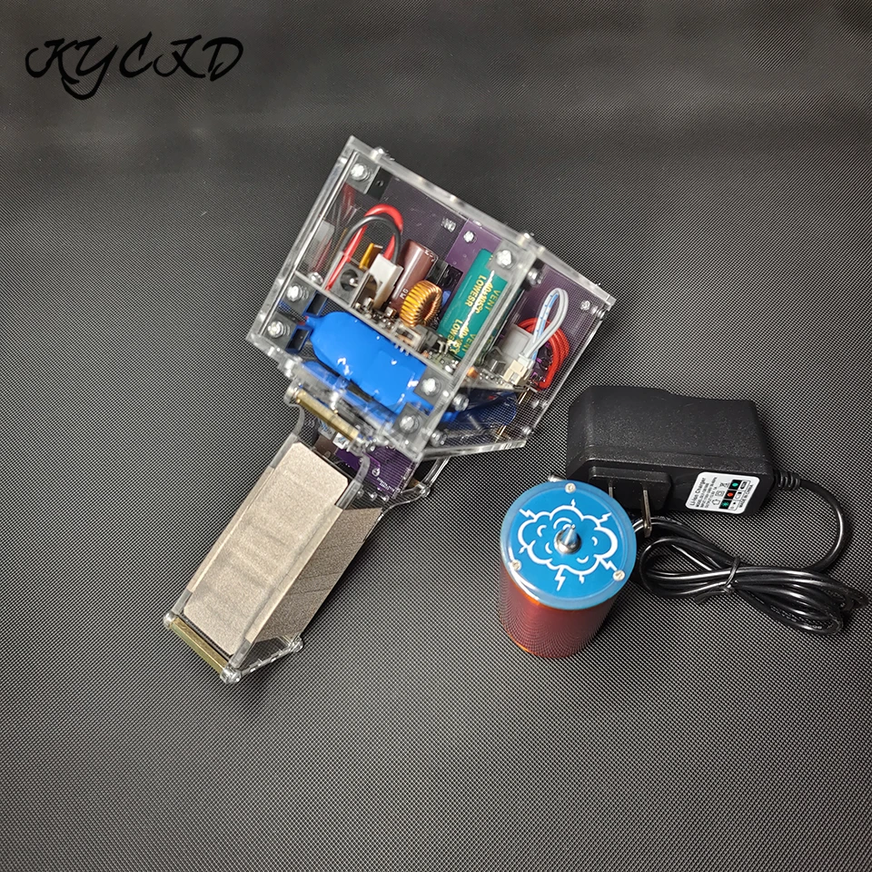 Portable Handheld Tesla Coil Artificial Lightning 10/13cm Electric Arc High Voltage Generator Scientific Experiment Tesla Coil