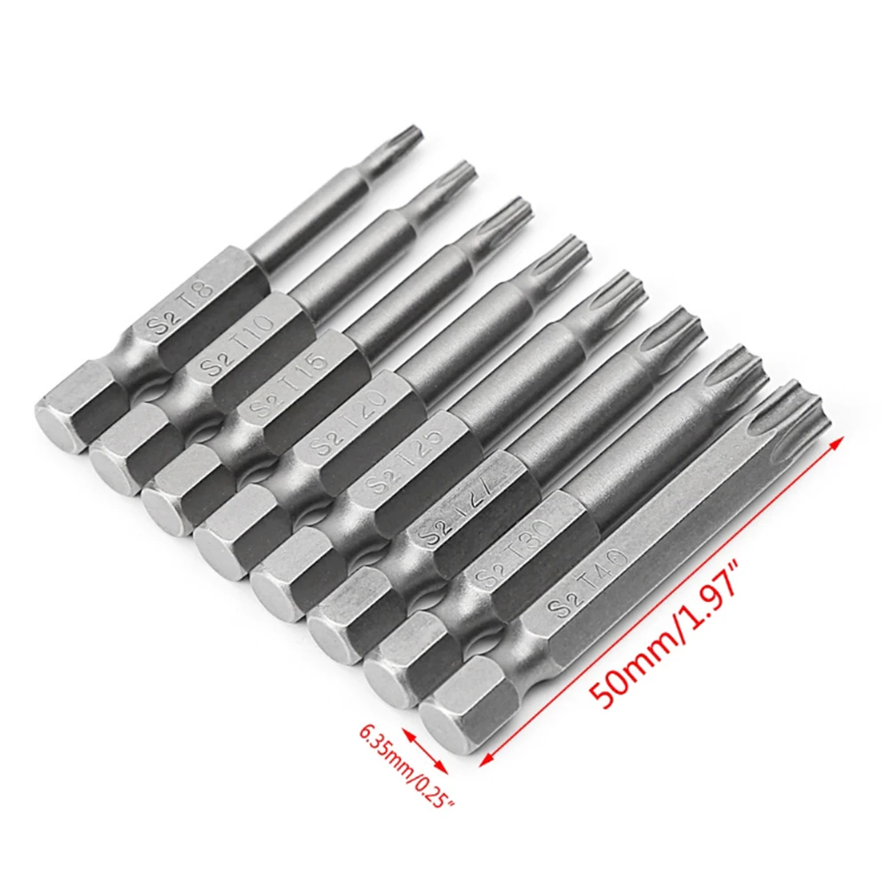 

Отвертка Torx, 50 мм, 8 шт., с отверстиями