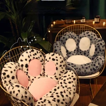 Cojín de cintura para asiento de oficina, cojín para silla, respaldo, estampado de leopardo de dibujos animados (2)