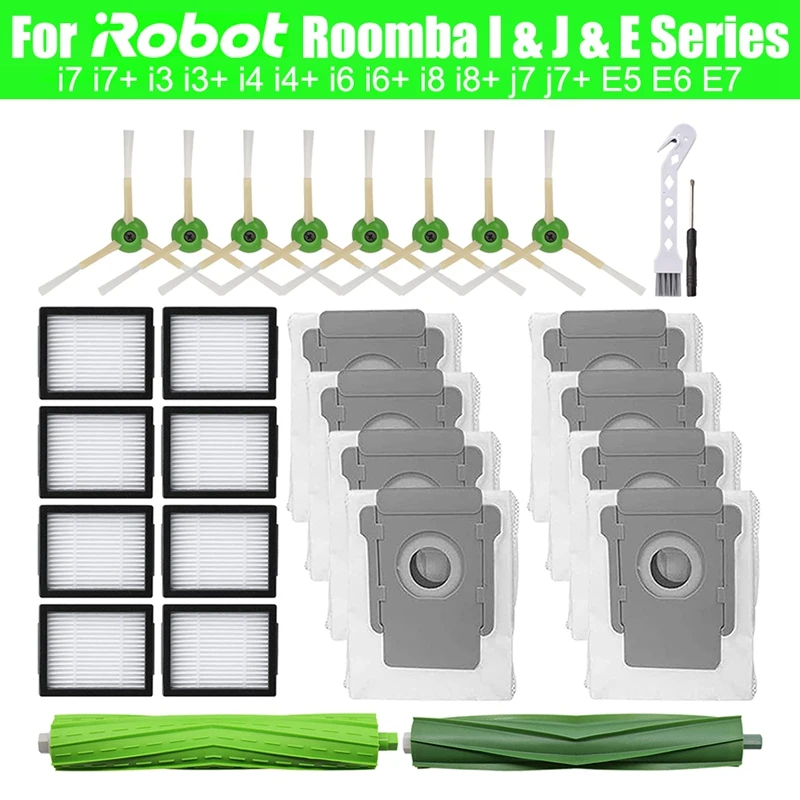 

Сменный комплект аксессуаров для робота-пылесоса Irobot Roomba I7 + I3 I3 + I4 I4 + I6 I6 + I8 I8 + J7 J7 + E5 E6 E7