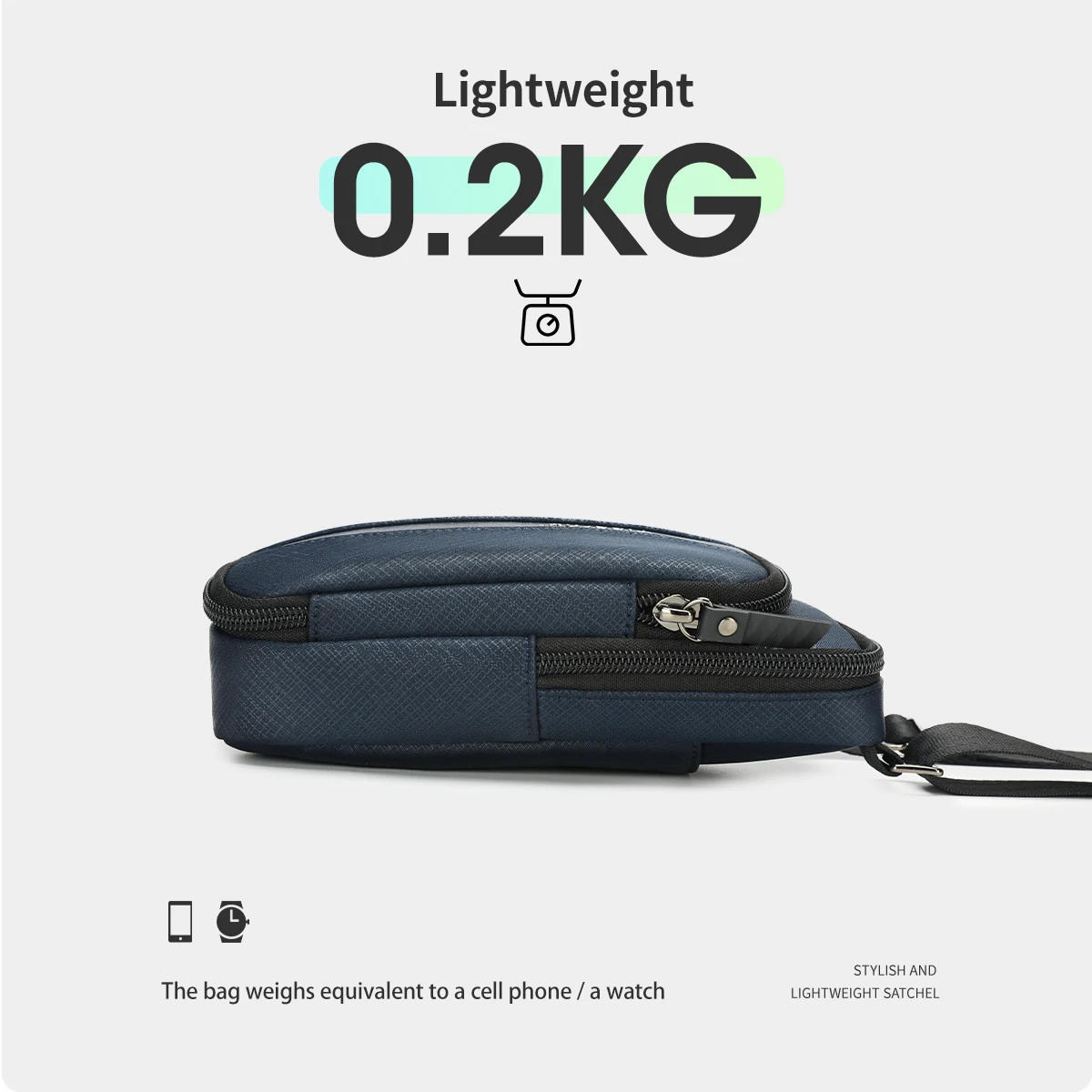 Водонепроницаемая мужская сумка через плечо из ТПУ