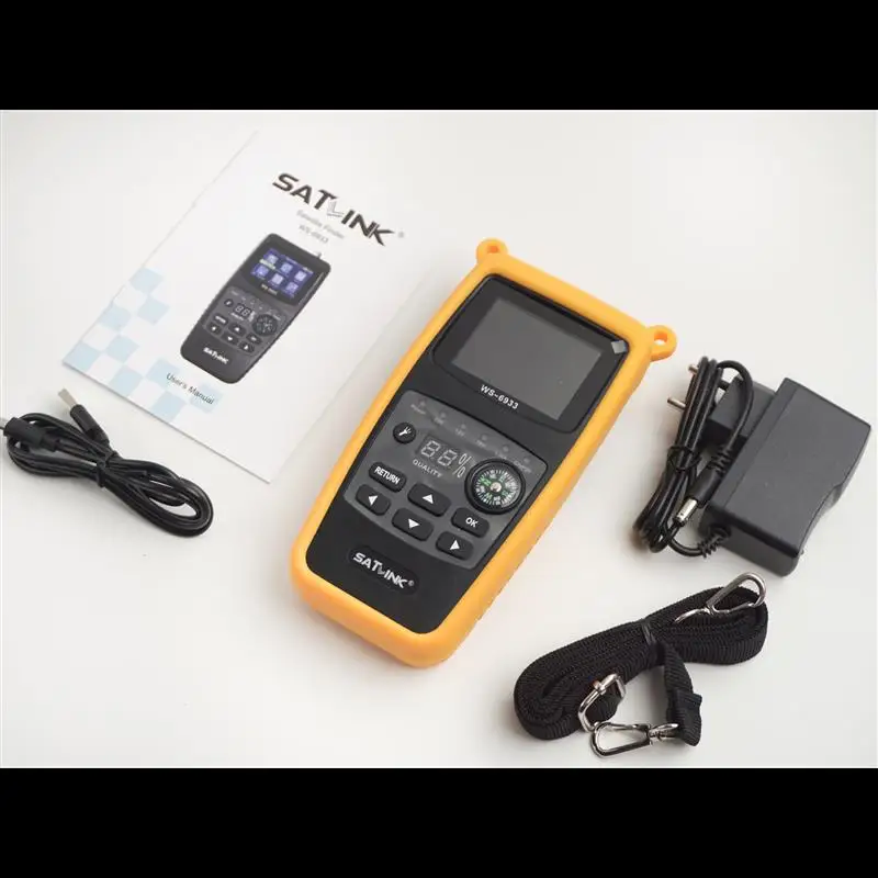 Satlink WS6933 satfinder спутниковый искатель 2 1 дюймовый ЖК-дисплей с литиевой батареей и
