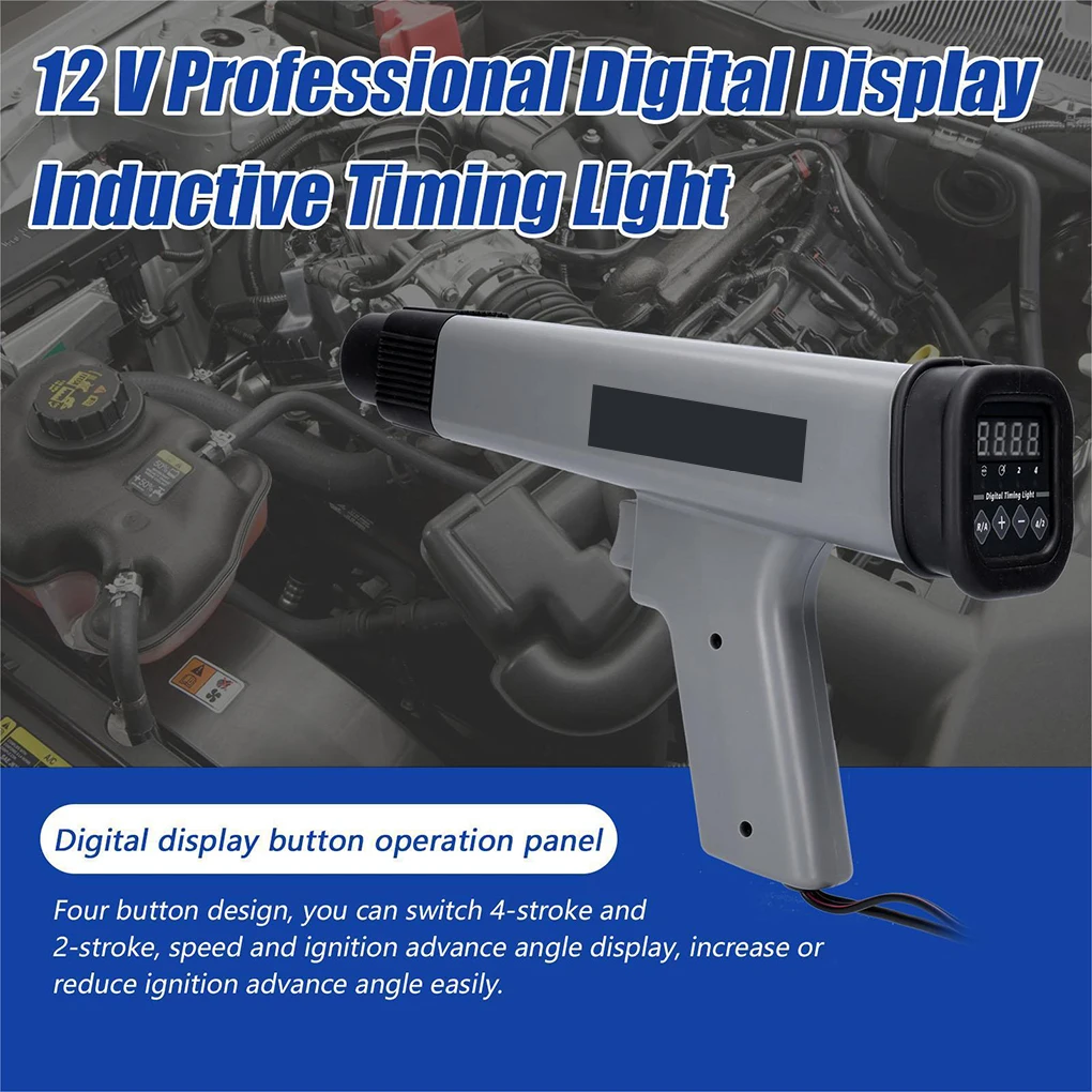 

Universal Car Boat Inductive Timing Light Vehicle Engine Ignition Detector Tester Testing Tool Automotive Automobile