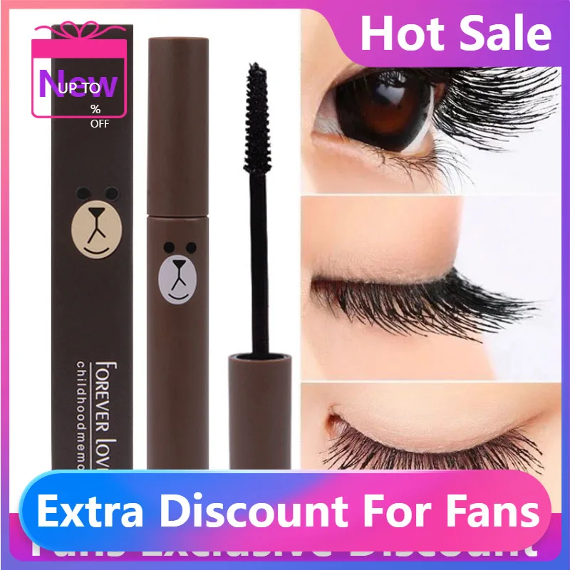 

Fashion New Cute 4D Eye Makeup Fiber Mascara Long Black Lash Eyelash Extension Waterproof Lovely Mascara Cosmetics Mascar