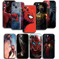 marvel spiderman phone cases for iphone 11 12 pro max 6s 7 8 plus xs max 12 13 mini x xr se 2020 funda back cover carcasa