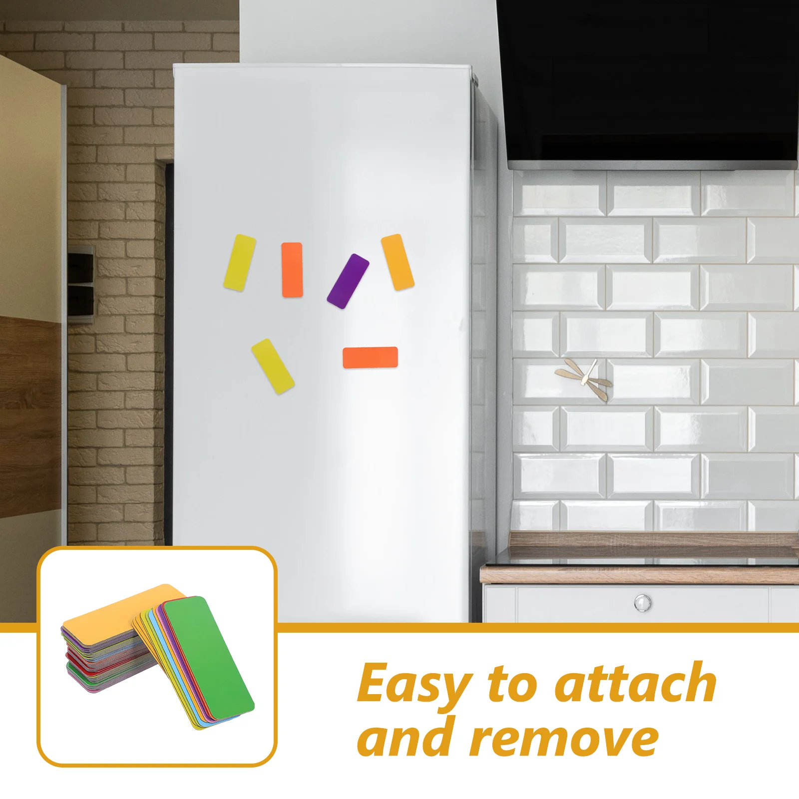 72 шт. магнитная этикетка белая доска для этикеток на холодильник записываемые