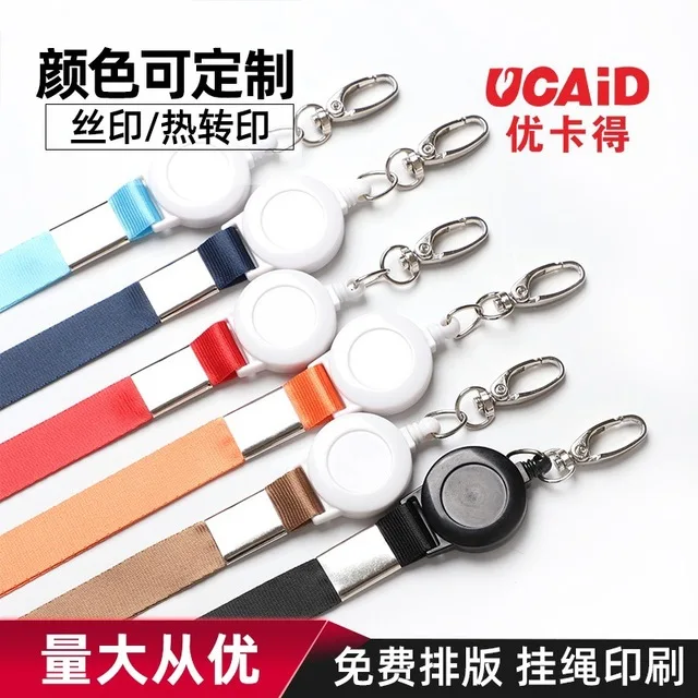 

1Pc 6 Color Fashion Creative Lanyard Adjustable Retractable Nurse Badge Reel Clip Badge Holder Students Doctor ID Card Holder