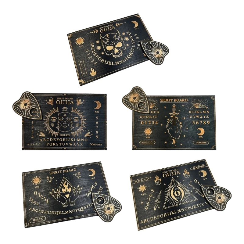 

H55A Wood Pendulum Board Dowsing Divination Pendulum Witchcraft Altar Supplies Pendulum Board Metaphysical Message Board