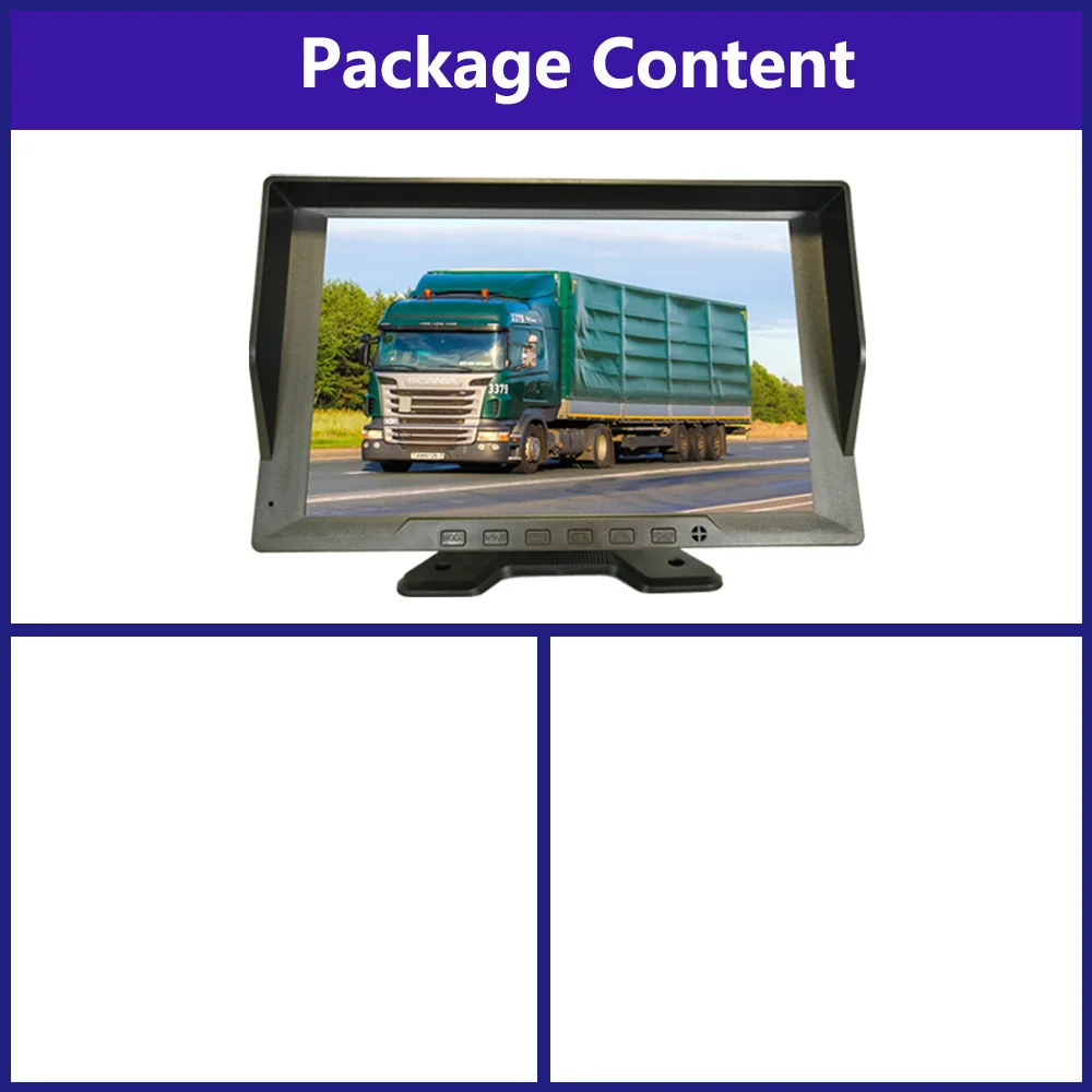 

10,1-дюймовая 4-канальная система резервной камеры для грузовика, автомобильный видеорегистратор с камерой ночного видения AHD 1080P для грузовиков/автобусов/фургонов