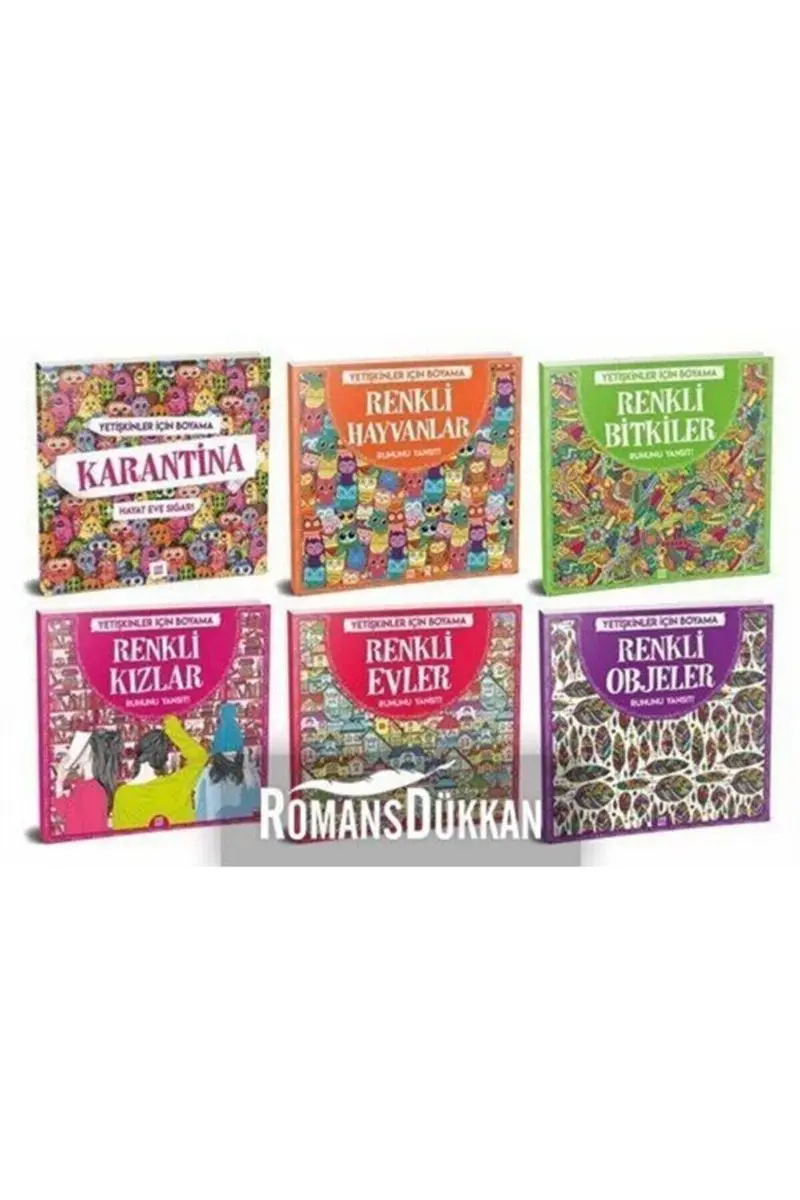 

Coloring set 6 books for adults
