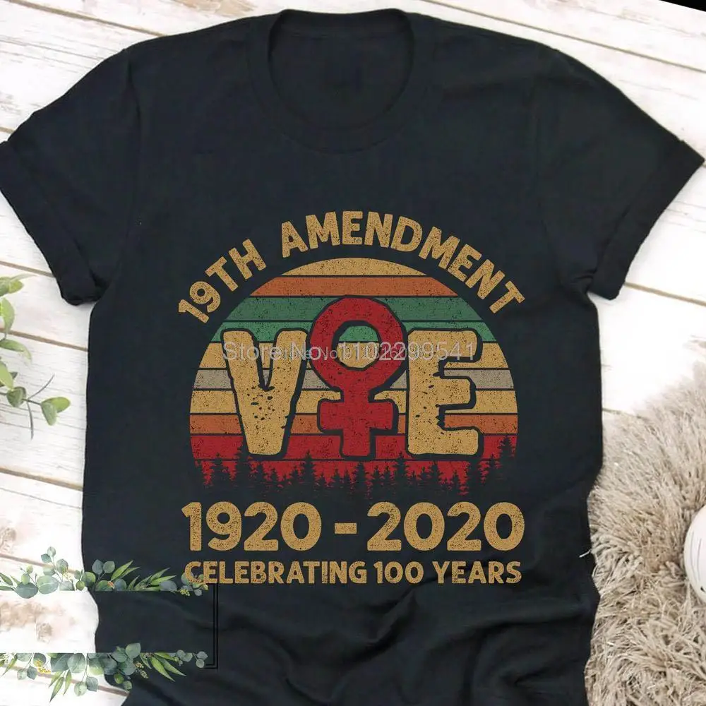 

Voting Like A Girl Since 1920 Shirt 19th Amendment Anniversary 100th Women Election Vote Feminism Equality Vintage Retro Sunset