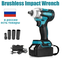 588nm brushless cordless electric impact wrench wli battery power tools 14 screwdriver driver for makita 18v battery