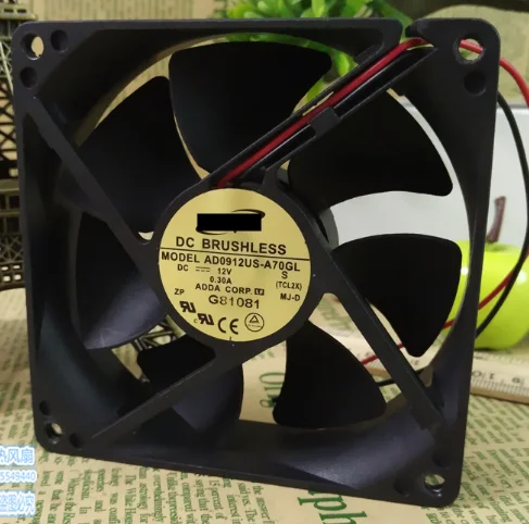 100% рабочий оригинальный 9025 Φ 12V 0.30A 9cm источник питания шасси DC охлаждающий вентилятор