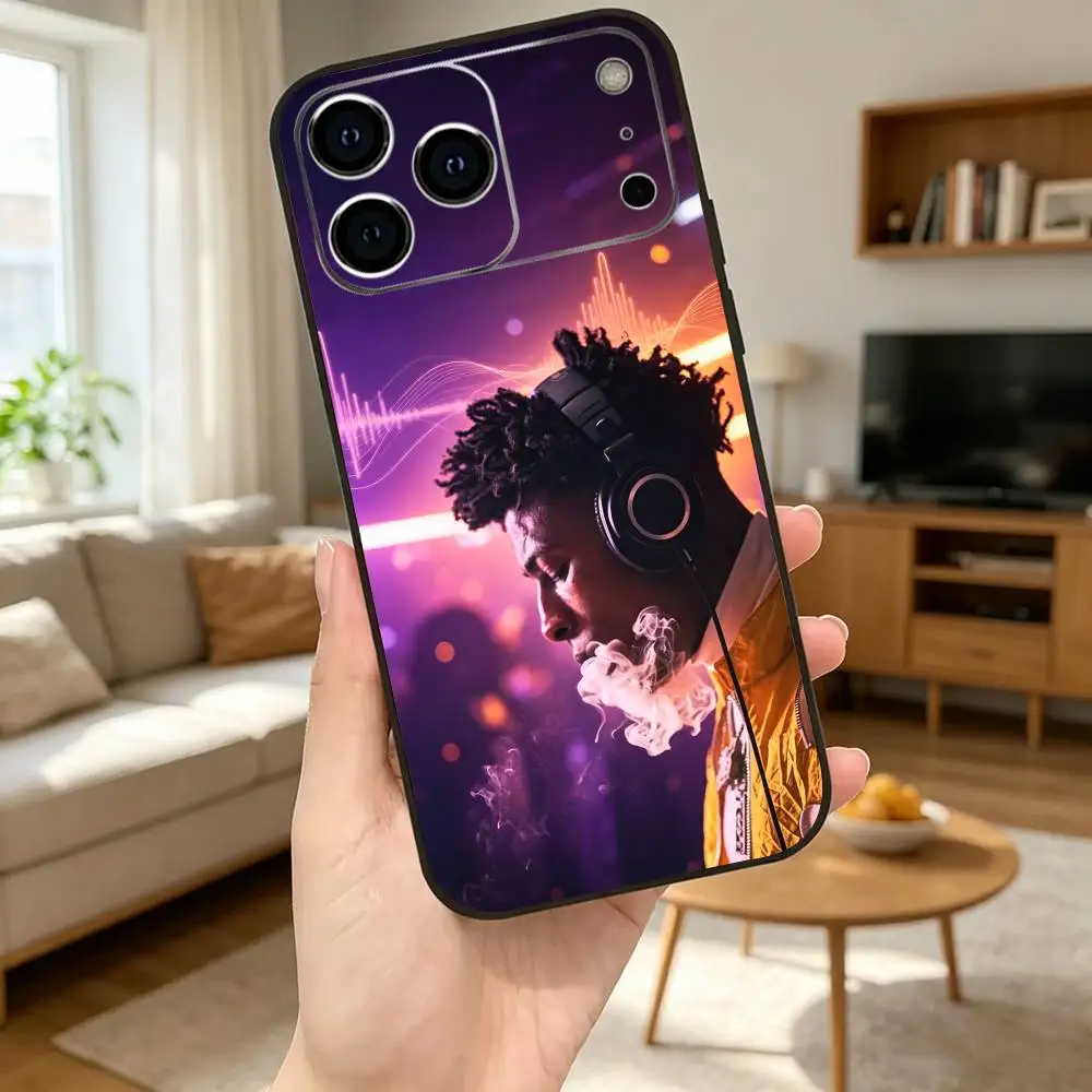 Фото Чехол для телефона Rap Star Y-Youngboy N-Never B-Broke Again для iPhone 17, 16, 15, 14, 13, 12, 11 Plus, Pro Max, мягкий, черный, противоударный №2