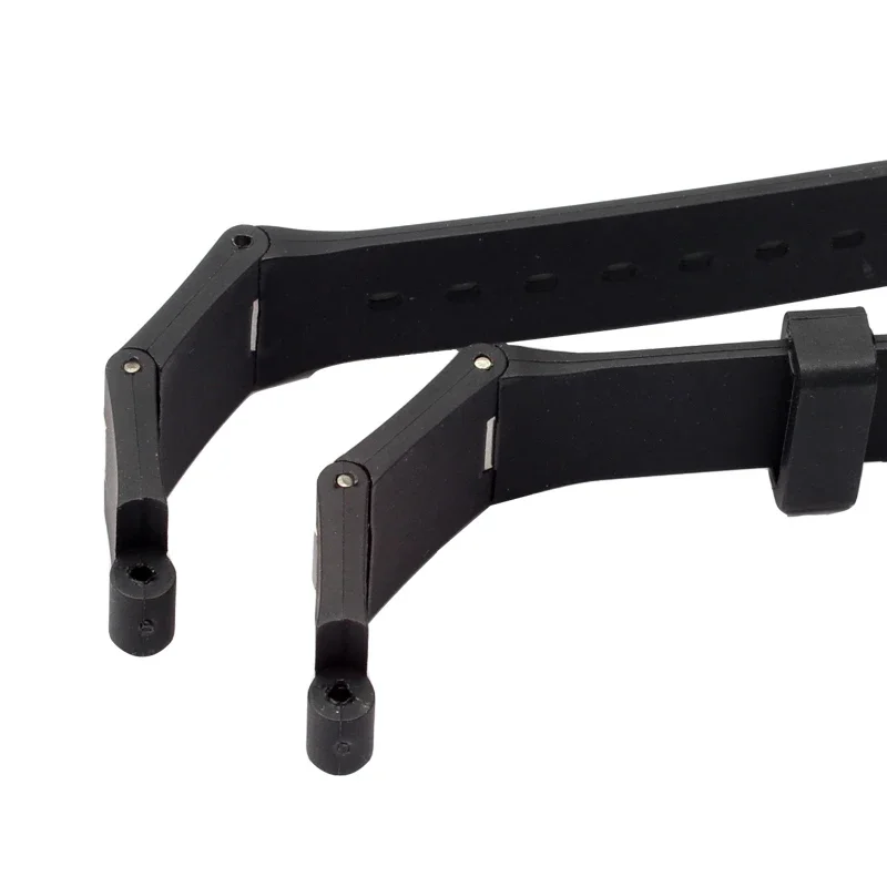 Резиновый силиконовый ремешок для часов Bvlgari с насечкой 22x8 24x8 мм DP42C14SVDGMT мужской и