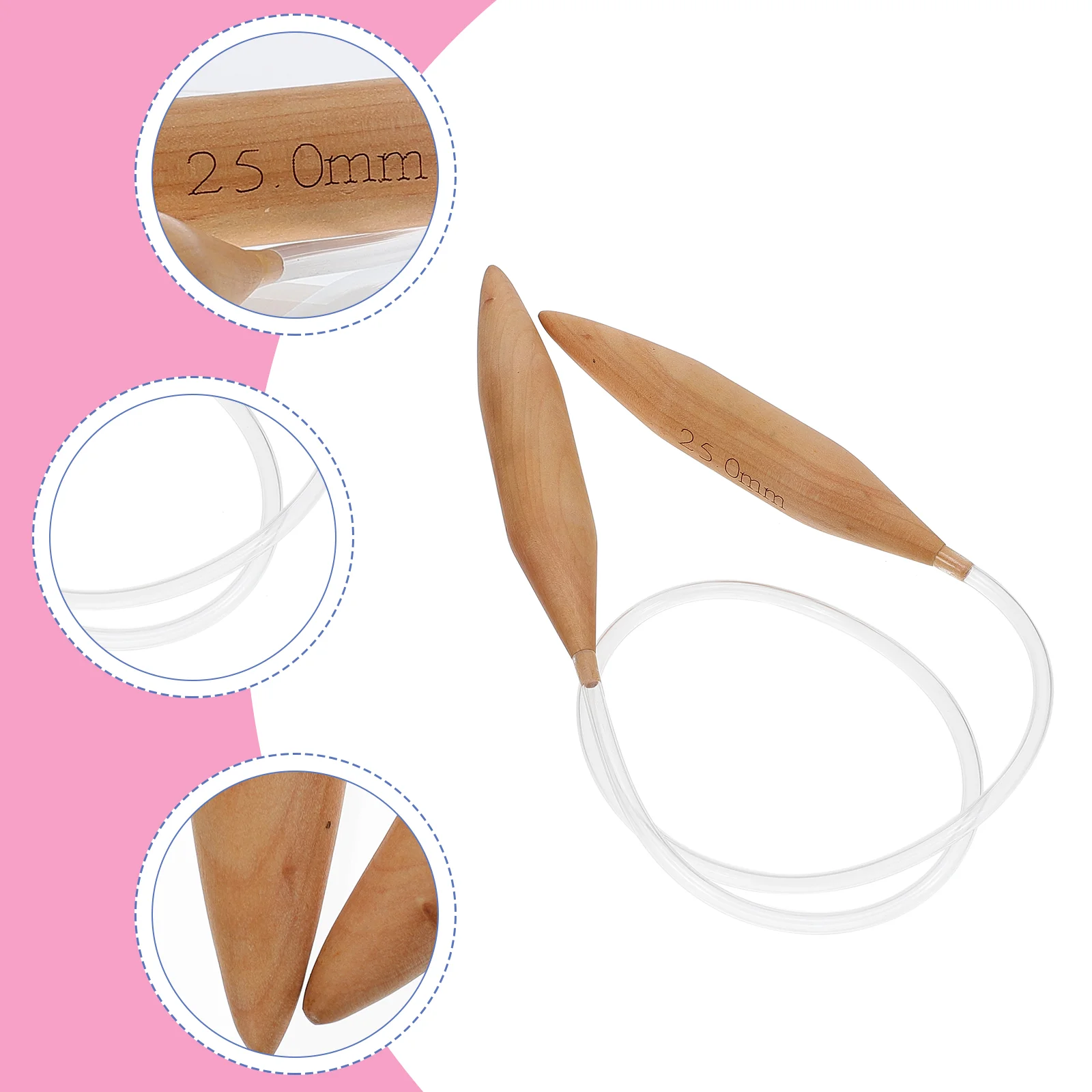 Инструменты для вязания Круглые иглы Крючок DIY Плетение свитера Деревянные