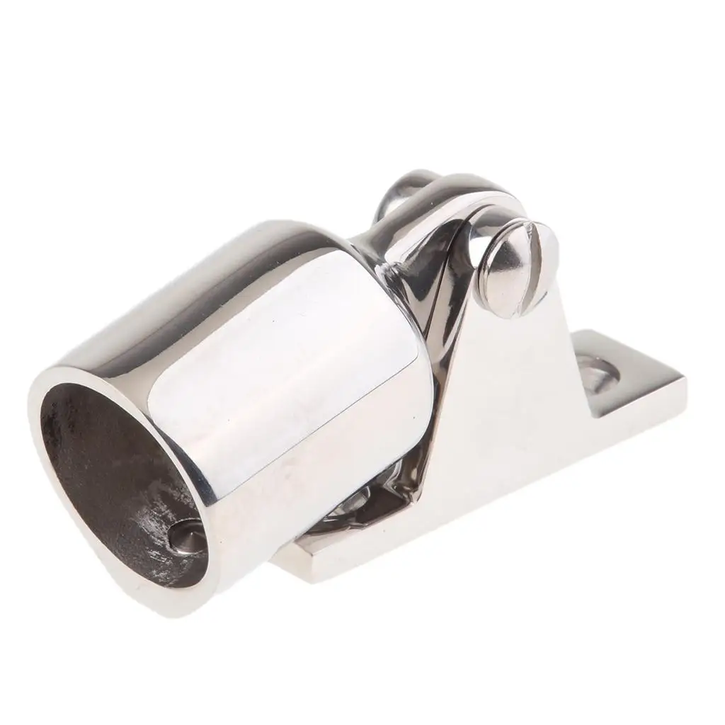 

Stainless Steel Bimini Pipe Eye End 1" Hinge Top Fitting Hardware
