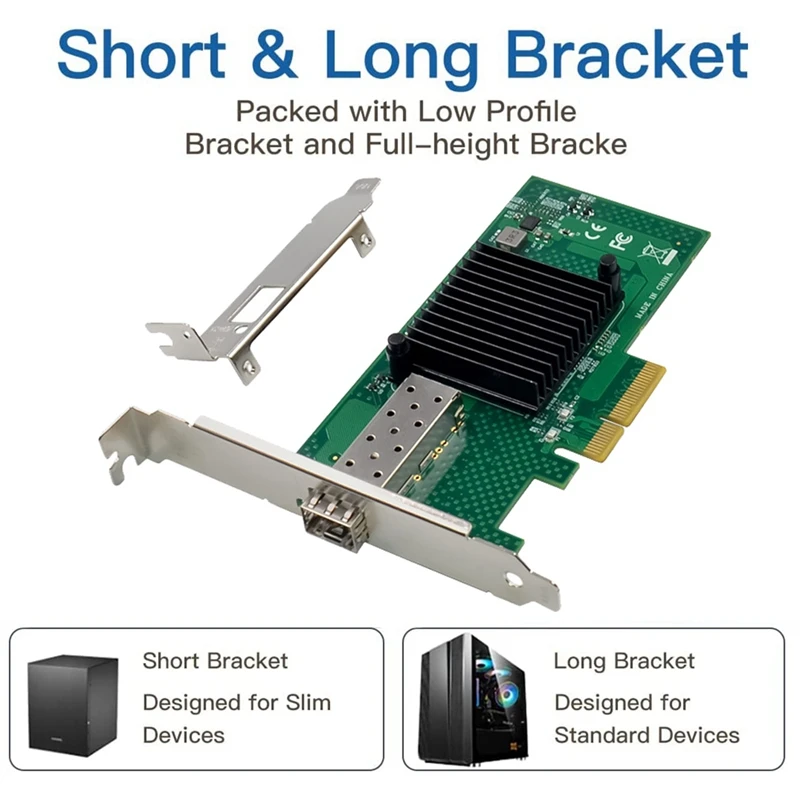 

X520-SR1 Optical Server Network Card PCI-E X4 Server Network Card 82599EN E10G41BFSR Server Network Card