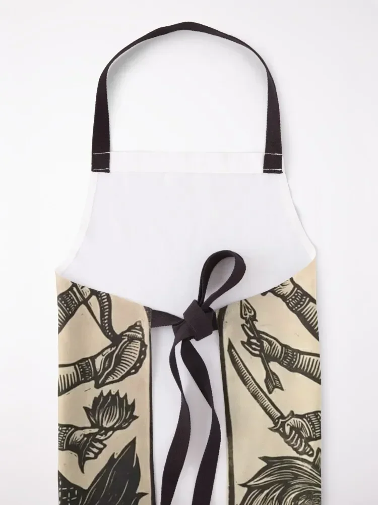 Maa Durga | Богиня Фартук Shakti водонепроницаемый милый кухонный женский фартук