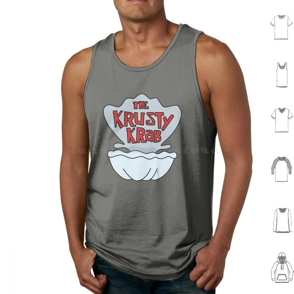 Красти краб майки жилет без рукавов Красти краб звезда крабби Пти Ник 90S 90S мультфильмы мультяшная губка мультфильмы ТВ