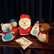 Almohada creativa para sofá de Año Nuevo, cojín de decoración para sala de estar, juguete de felpa, regalo de Año Nuevo (3)