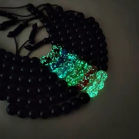 fashion luminous beads bracelet for women men elastic adjustable handmade braided bracelets jewelry accessories wholesale diy