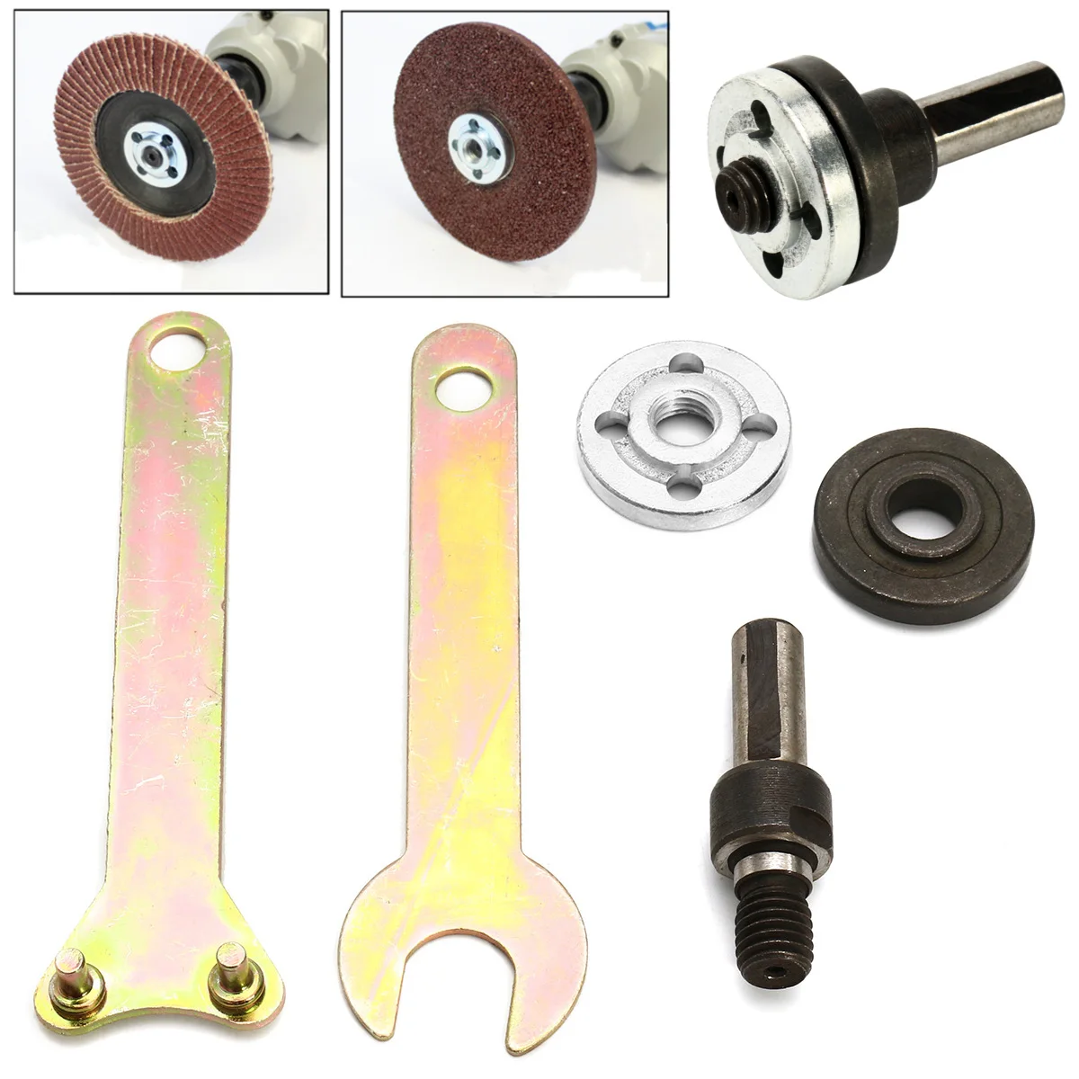 

For Angle Grinder 5Pcs Set 10mm Shank M10 Arbor Mandrel Adaptor Cutting Tool Accessories