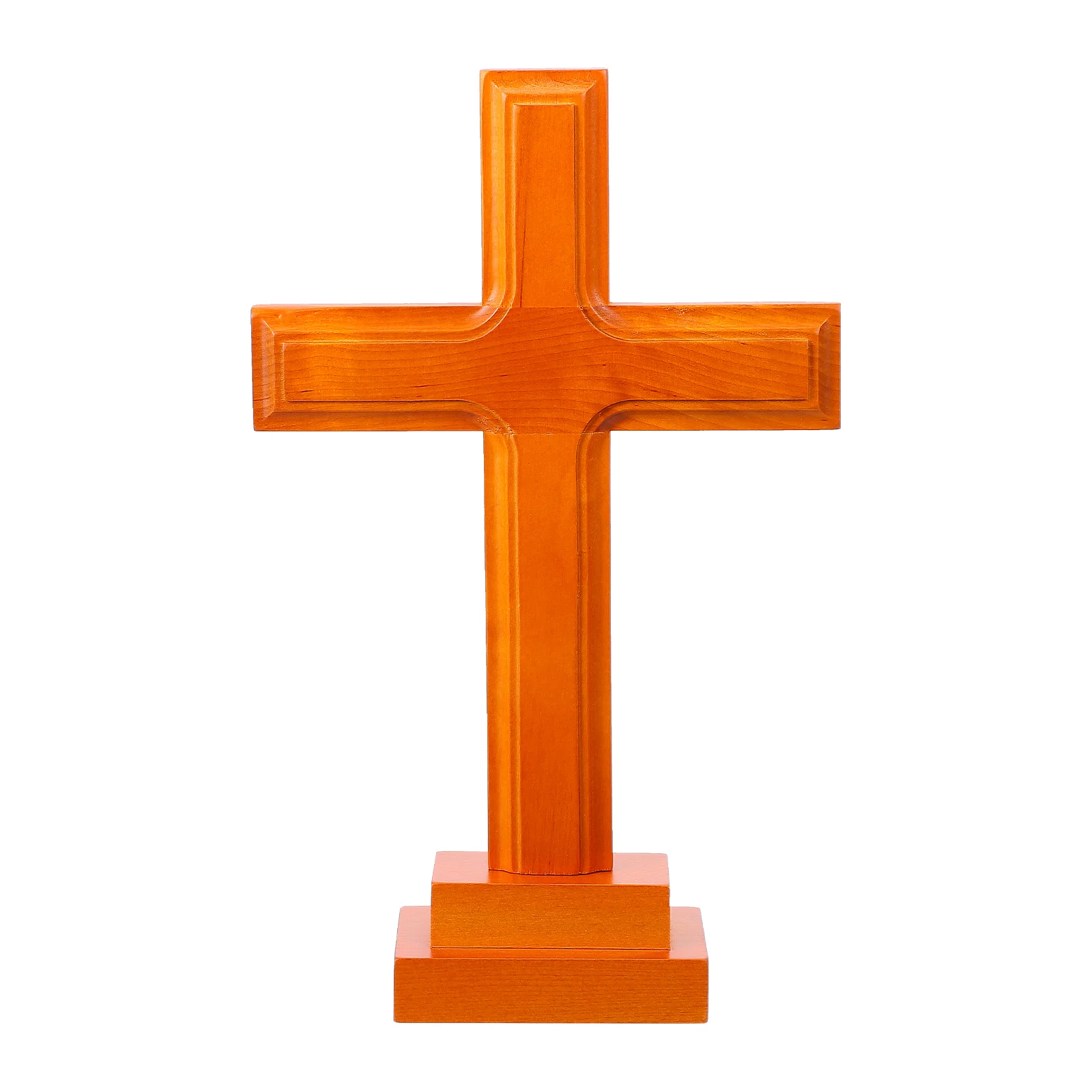 

Cross Wooden Wood Standing Christian Catholic Table Ornaments Decor Wall Decoration Jesus Religious Hanging Ornament Figurine