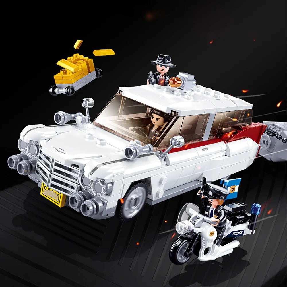 411 шт. Детский конструктор Автомобиль