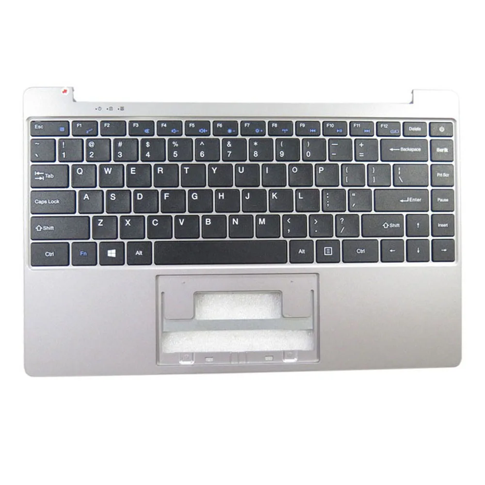 Черная серебристая золотисто-синяя подставка для рук и американская клавиатура