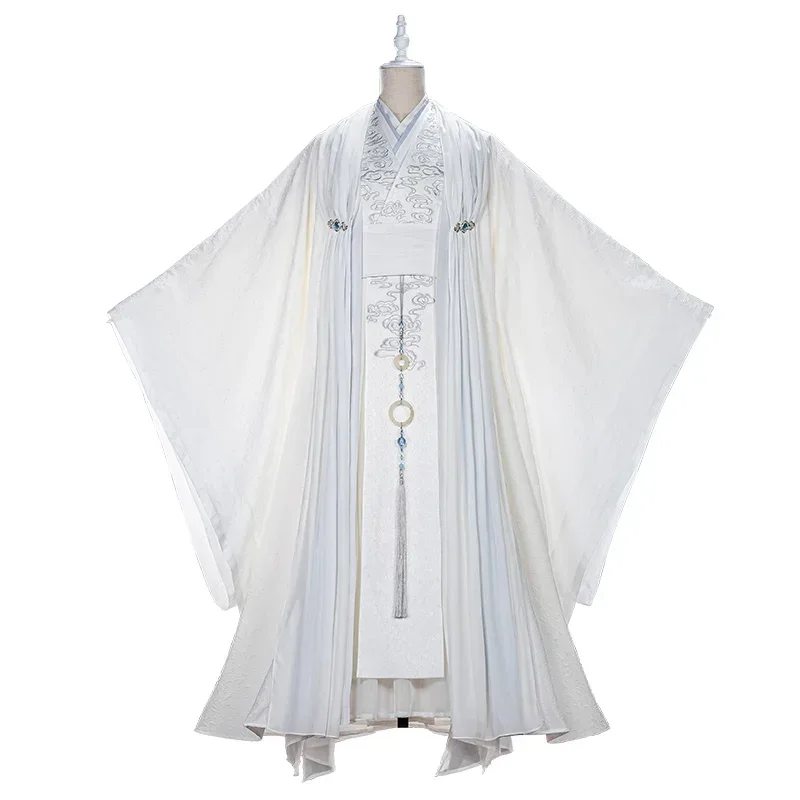 Wangji Косплей Мо Дао Ши Оригинальный Лан Чжань Древний Костюм Парик Вэй Усянь Ийл