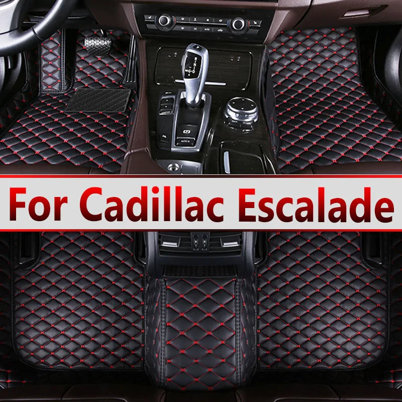 Car Floor Mats For Cadillac Escalade Seven Seats 2007 2008 2009 2010 Custom Auto Foot Pads Carpet Cover Interior Accessories