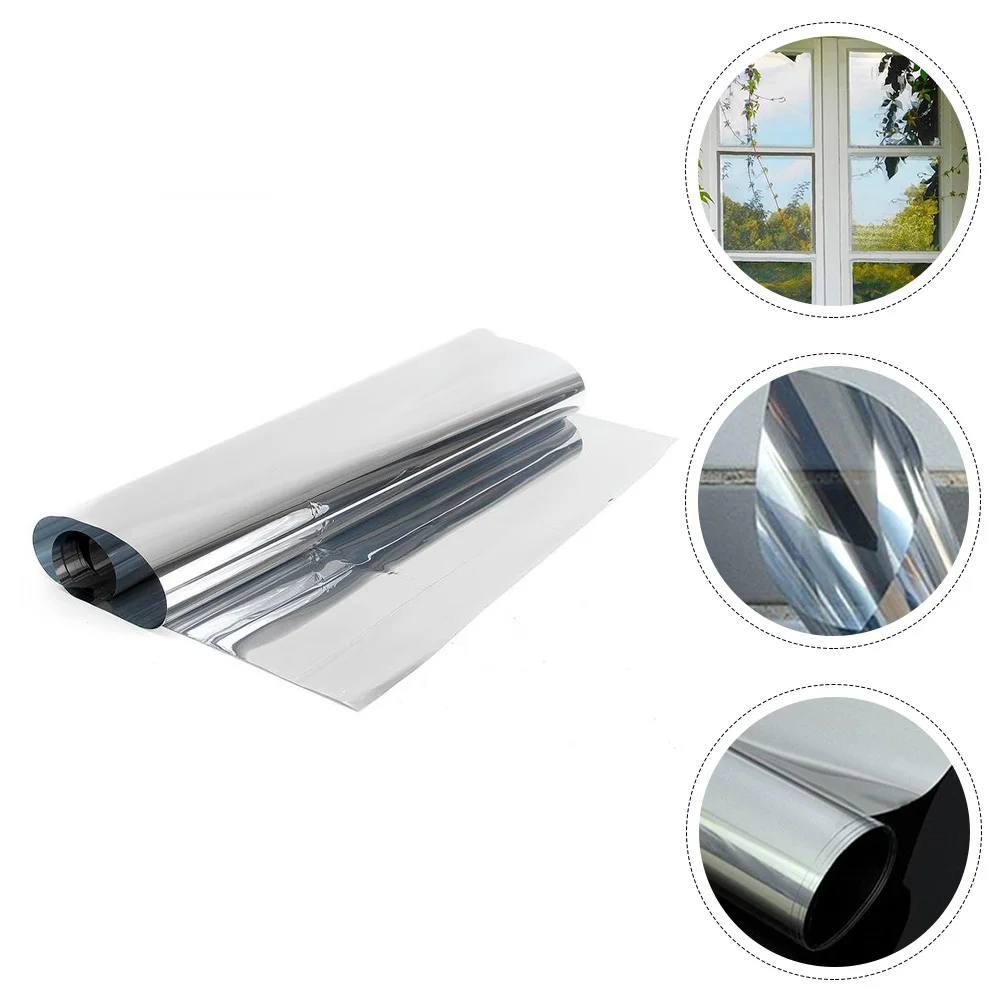 

One Way Mirror Reflective Window Film Self Adhesive Sun Blocking Film Privacy Protection Window Tint Glass Stickers