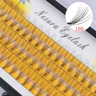 60 кластеровкоробка, Индивидуальные ресницы Anlinnet, ресницы для наращивания толщиной 0,1, 3D ресницы, натуральные накладные ресницы, оптовая продажа