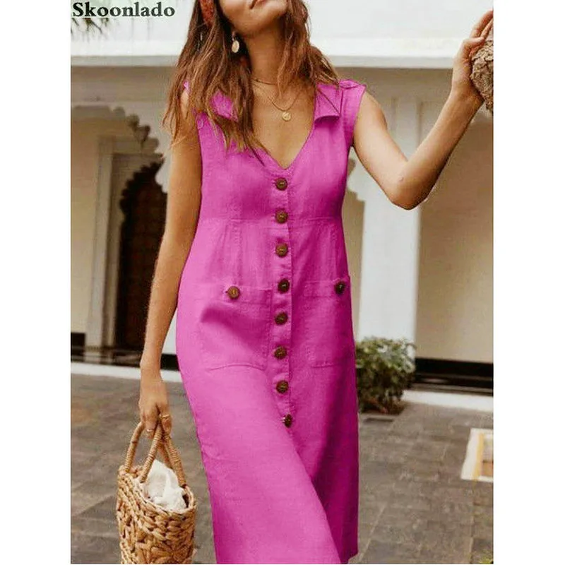 2020 женское хлопковое льняное платье без рукавов оригинальное зарубежное