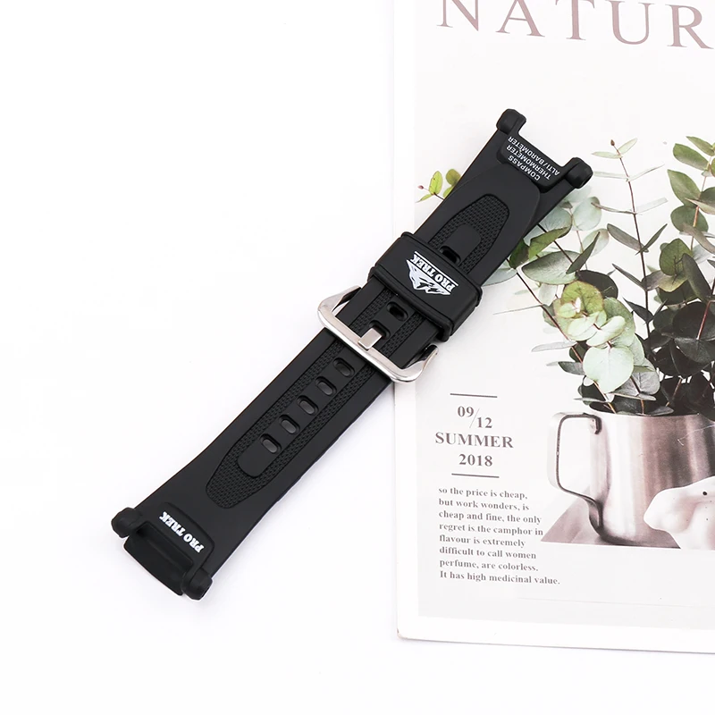 Resin strap Suitable for Casio PRG-40 240 3246 2272 PAG-40 Men's men's sports mountaineering strap watch accessories