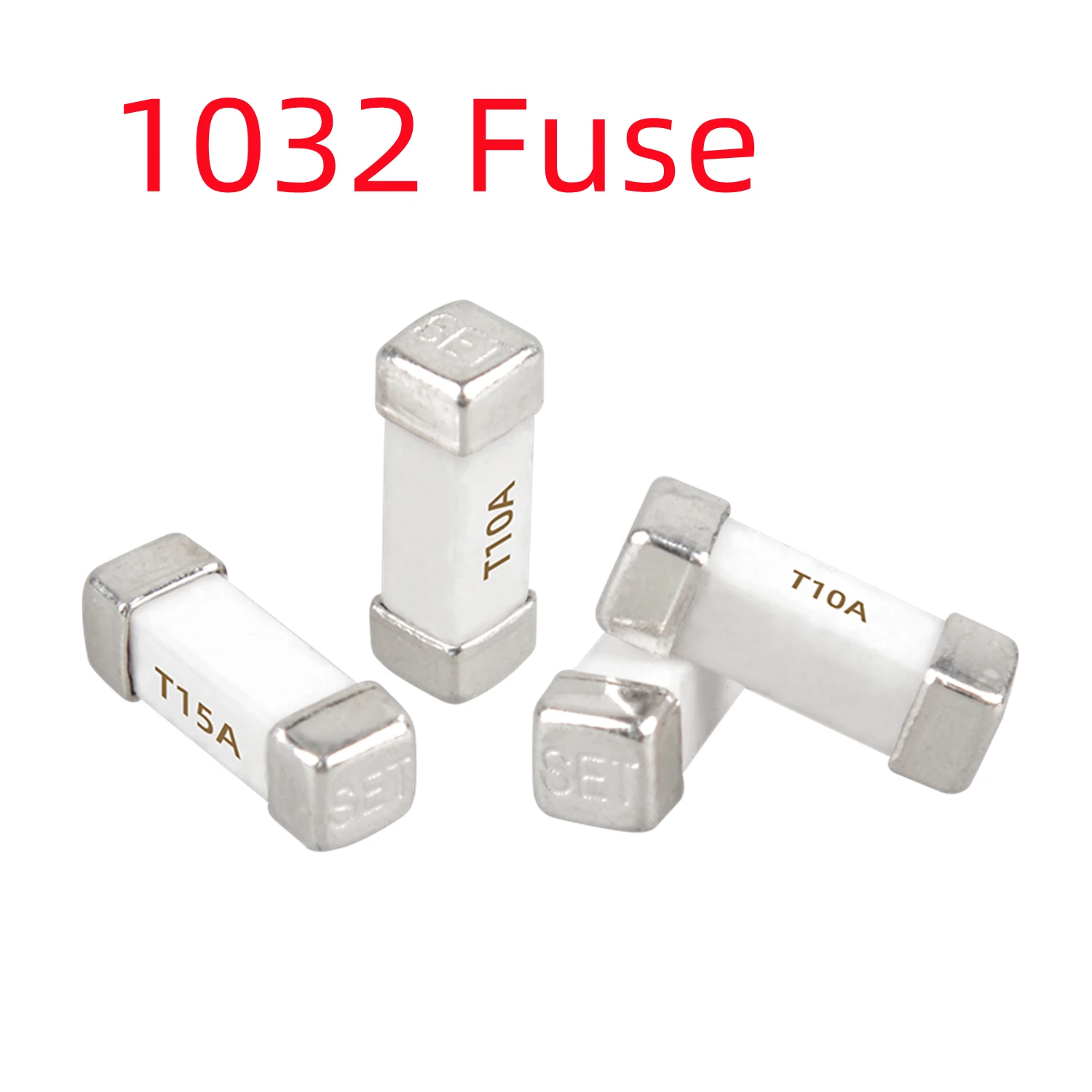 Gold Silver 1032 Fuse 250V AC SMD One-Time Fuse 0.5A 500mA 1A 2A 3A 4A 5A 6.3A 8A 10A 12A 15A 630MA Ceramic Surface Mount Fuse